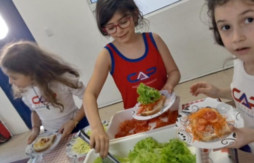 Lanche feito pelos alunos - Integral